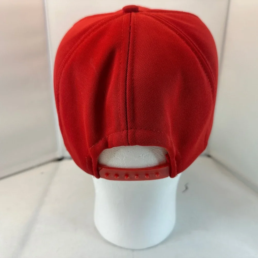 Vintage GMC Trucks Hat Cap Red Embroidered Logo Snapback Adjustable‎ Mens - Picture 4 of 13